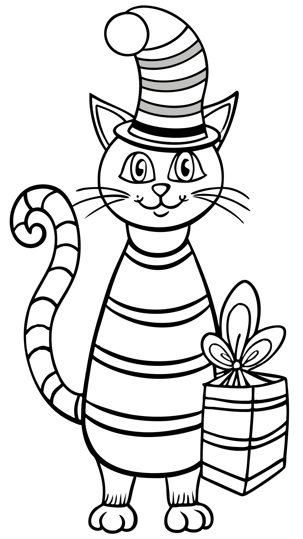 cat in the hat coloring pages